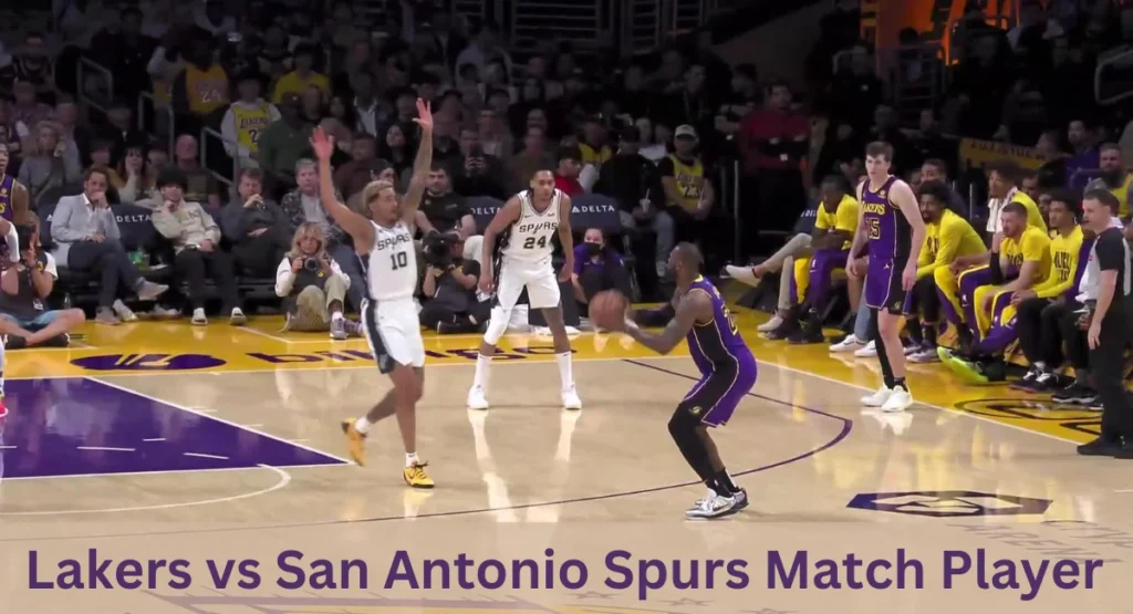 this image shown in Lakers vs San Antonio Spurs Match Player 