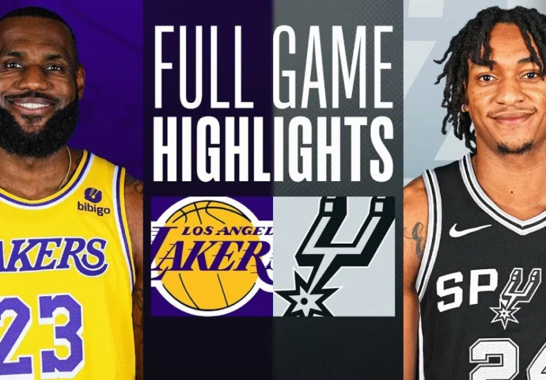 this image shown in Lakers vs San Antonio Spurs Match Player Stats Game 3 (February 23, 2024)